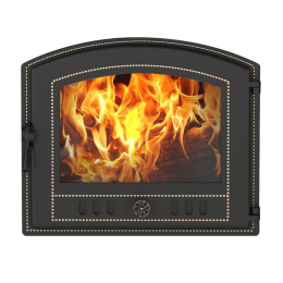 Дверка ВЕЗУВИЙ каминная 224 (Антрацит) фото №1580233