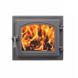 Дверка ВЕЗУВИЙ каминная 260 (Антрацит) фото №1580362