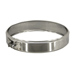 Хомут обжимной - 150 - раструб - нерж. 0,5 мм фото №1579902