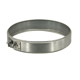 Хомут обжимной - 220 - раструб - оцинковка фото №1579664