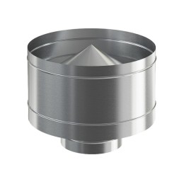 Оголовок нерж. 120/200 дефлектор оцинковка фото №1580356