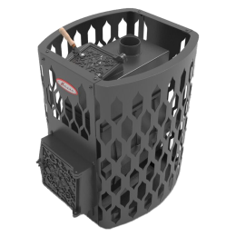 Печь Банная Чугунная Волга-Сетка 28, ЗК, КТК фото №1579364