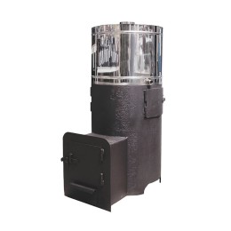 Печь Банная ДОБРАЯ с нерж. баком 80л, вынос, стекло ДТ-3С фото №1580538