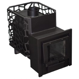 Печь Банная "РАДА в Сетке" 14М 6мм / Дверца ДСС открытое стекло Рада фото №1580055