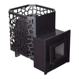 Печь Банная "РАДА в Сетке" 18М 8мм / Дверца ДСС открытое стекло Рада фото №1580057