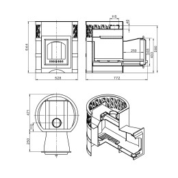 Печь Банная ВЕЗУВИЙ Лава 16 (210) фото №1580089