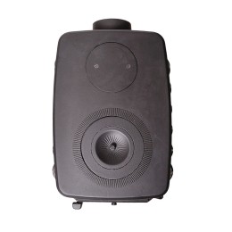 Печь-камин отопительно-варочный Бахта ProMetall черный фото №1580530