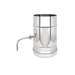 Шибер-задвижка поворотная 120 нерж 0,25м фото №1580408