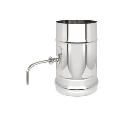 Шибер-задвижка поворотная 120 нерж 0,5м фото №1580409