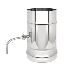 Шибер-задвижка поворотная 150 нерж 0,15м фото №1579861