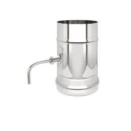 Шибер-задвижка поворотная 150 нерж 0,25м фото №1579386