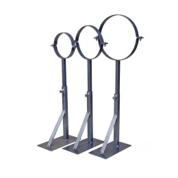 Телескопический стеновой кронштейн (черный) 200мм фото №1579799