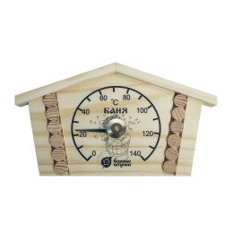 Термометр "Избушка" 23*12,5*2,5см  Банные штучки фото №1579962