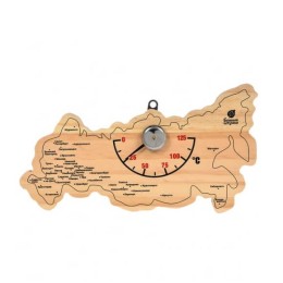 Термометр "Карта России" 22*11*2,5см, Банные штучки фото №1579963