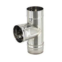 Тройник 120 90* нерж 1мм фото №1579392