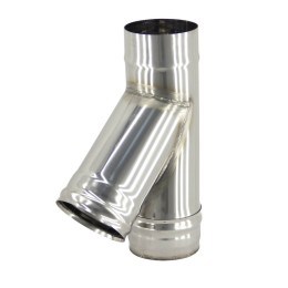 Тройник 150 45* нерж 1мм фото №1580135