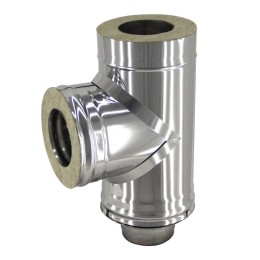 Тройник-сэндвич 200/280 - 90 нерж 1мм / нерж фото №1580412