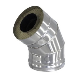 Угол-сэндвич 150/220 - 45 нерж 1мм / нерж фото №1579529