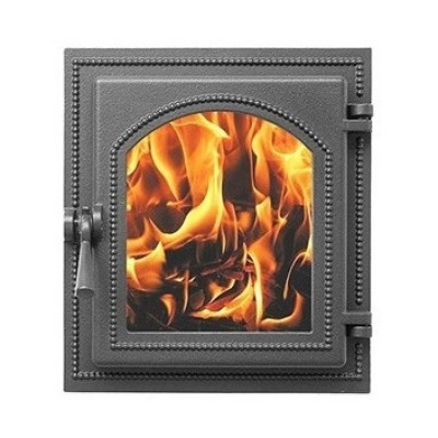 Дверка ВЕЗУВИЙ каминная 220 (Антрацит) фото №1580232