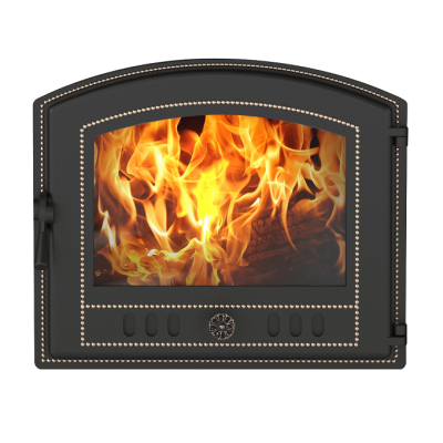 Дверка ВЕЗУВИЙ каминная 224 (Антрацит) фото №1580233