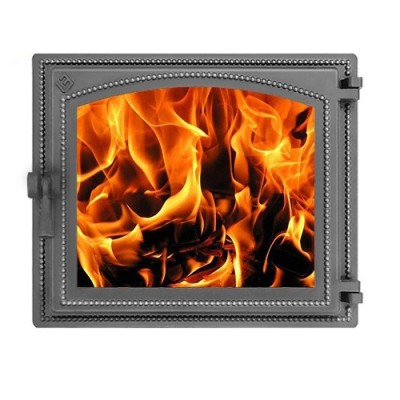 Дверка ВЕЗУВИЙ каминная 240 (Антрацит) фото №1580504