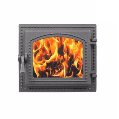 Дверка ВЕЗУВИЙ каминная 260 (Антрацит) фото №1580362