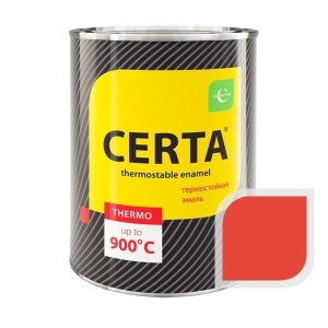 Эмаль термостойкая Церта красная (400) 0,8кг
