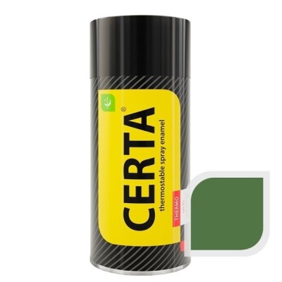 Эмаль термостойкая Церта зеленая аэрозоль (500) фото №1580194