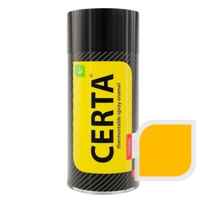 Эмаль термостойкая Церта желтая аэрозоль (400) фото №1580191