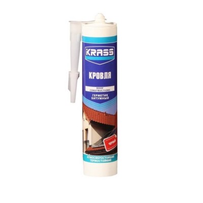 Герметик KRASS битумный для кровли (черный) 300мл. фото №1580366