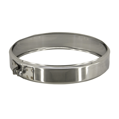 Хомут обжимной - 115 - раструб - нерж. 0,5 мм фото №1579900