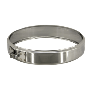 Хомут обжимной - 220 - раструб - нерж. 0,5 мм