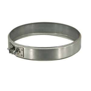 Хомут обжимной - 220 - раструб - оцинковка