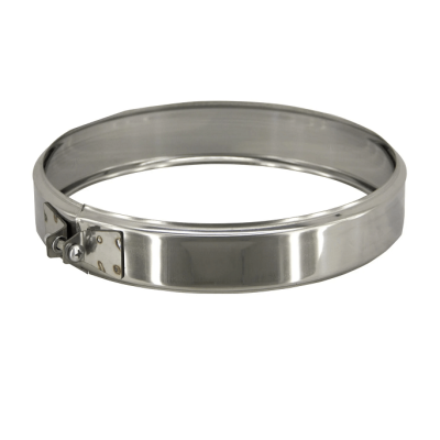Хомут обжимной - 280 - раструб - нерж. 0,5 мм фото №1580413