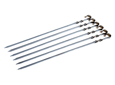 Набор плоских шампуров 600х10х2мм (6шт) нерж.сталь (в чехле) ROYAL GRILL фото №1643989