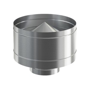 Оголовок нерж. 120/200 дефлектор оцинковка