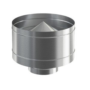 Оголовок нерж. 150/220 дефлектор оцинковка