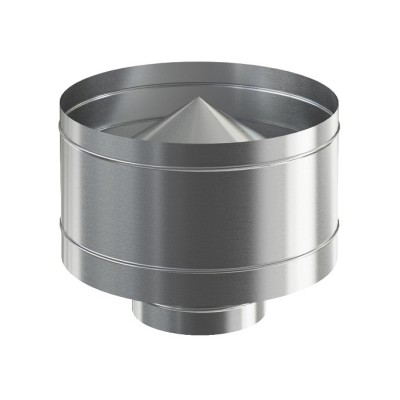 Оголовок нерж. 200/280 дефлектор оцинковка фото №1579863