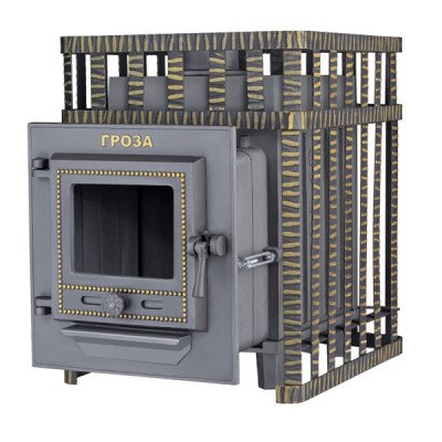 Печь Банная Чугунная Гроза 18 М Сетка фото №1580109