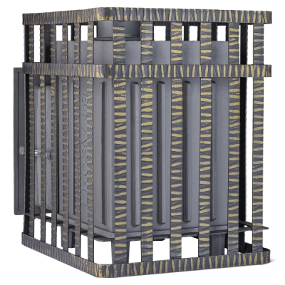 Печь Банная Чугунная Гроза 18 М Сетка фото №1580110