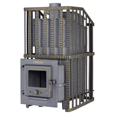 Печь Банная Чугунная Гроза Ураган 18 М ТехноЛит фото №1580063