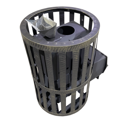 Печь Банная Чугунная Воевода 15, ДТ-3, Сетч.кожух, Закрытая каменка / ТПЗ фото №1579427