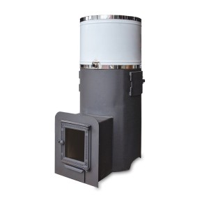 Печь Банная ДОБРАЯ с нерж. баком 80л, вынос, стекло ДТ-4С