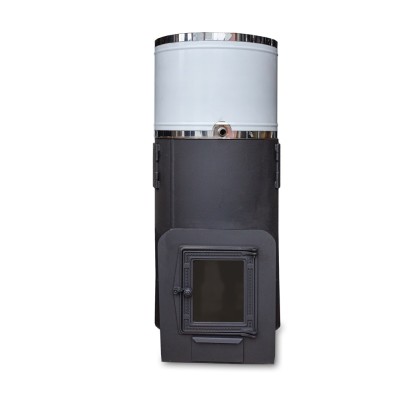 Печь Банная ДОБРАЯ с нерж. баком 80л, вынос, стекло ДТ-4С фото №94225