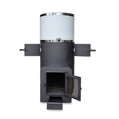 Печь Банная ДОБРАЯ с нерж. баком 80л, вынос, стекло ДТ-4С фото №94226