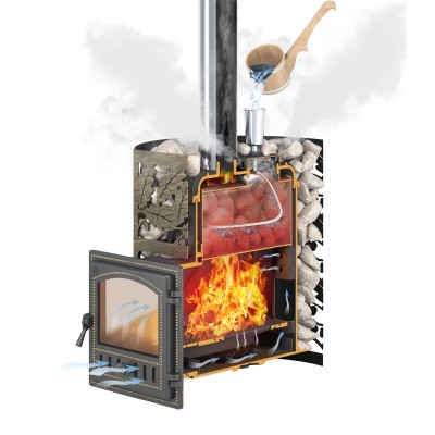 Печь Банная Эверест 24 Легкий пар (280) фото №1580101