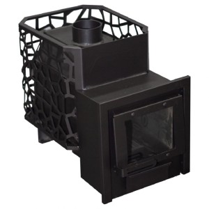 Печь Банная "РАДА в Сетке" 14М 6мм / Дверца ДСС открытое стекло Рада