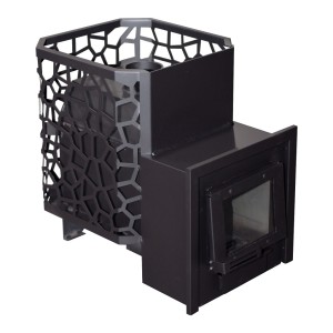 Печь Банная "РАДА в Сетке" 18М 8мм / Дверца ДСС открытое стекло Рада