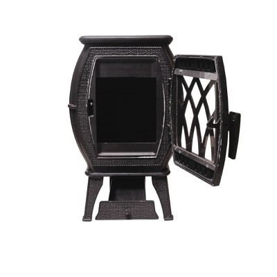 Печь-камин отопительно-варочный Бахта ProMetall черный фото №1580527