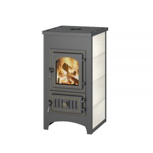 Печь-Камин ВЕЗУВИЙ ПК-01 (270) беж 9кВт (150м3) d115мм